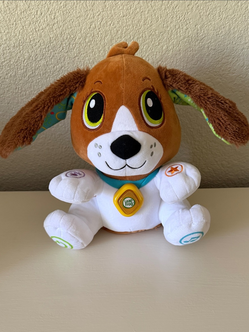 LeapFrog Baby/Toddler Speak & Learn Brown & White Plush Puppy